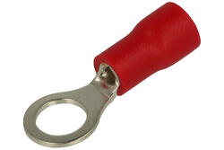 Cord end terminal; M5; ring; insulated; 01103-RV1.25-5; red; straight; for cable; 0,25÷1,5mm2; tinned; crimped