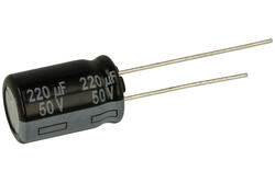 Kondensator; niskoimpedancyjny; elektrolityczny; EEUFR1H221B; 220uF; 50VDC; FR-A; fi 10x13mm; 5mm; przewlekany (THT); taśma; Panasonic; RoHS