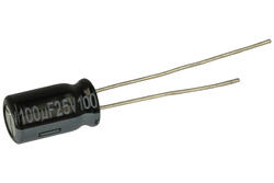 Kondensator; niskoimpedancyjny; elektrolityczny; EEUFR1E101H; 100uF; 25V; FR-A; fi 6,3x11mm; 2,5mm; przewlekany (THT); taśma; Panasonic; RoHS