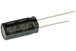 Kondensator; niskoimpedancyjny; elektrolityczny; EEUFR1V681B; 680uF; 35V; FR-A; fi 10x20mm; 5mm; przewlekany (THT); taśma; Panasonic; RoHS