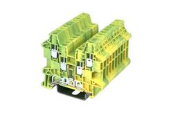 Connector; DIN rail mounted; grounding; DK2.5N-TR-PE; green-yallow; screw; 0,34÷2,5mm2; 1 way; Dinkle; RoHS