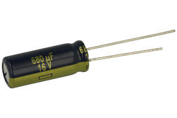 Kondensator; niskoimpedancyjny; elektrolityczny; EEUFC1C681L; 680uF; 16V; FR-A; fi 8x20mm; przewlekany (THT); luzem; Panasonic; RoHS
