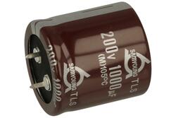 Capacitor; SNAP-IN; electrolytic; 1000uF; 200V; TLS; TLS200VS1000M30x30; 20%; fi 30x30mm; 10mm; through-hole (THT); bulk; -25...+105°C; 3000h; Samyoung; RoHS