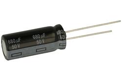 Capacitor; Low Impedance; electrolytic; EEUFR1H681LX; 680uF; 50V; FR-A; diam.12,5x35mm; 5mm; through-hole (THT); bulk; Panasonic; RoHS