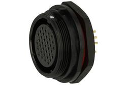 Socket; SP2912/S35-1N; 35 ways; straight; solder; 0,75mm2; SP29; for panel; 30mm; screwed; nylon66; black; IP68; 5A; 400V; Weipu; RoHS
