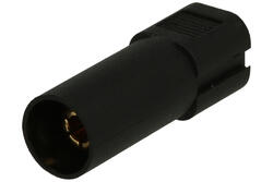 Plug; DC power; XT150-M2; 2 ways; straight; for cable; black; solder; 60A; 500V; polyamide (PA); brass; Amass; RoHS