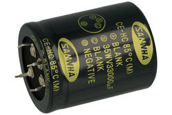 Capacitor; SNAP-IN; electrolytic; 33000uF; 35V; HC; HC1V339M40050HA; 20%; fi 40x50mm; 22,5mm; bulk; -40...+85°C; Samwha; RoHS