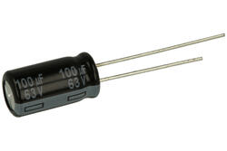 Kondensator; elektrolityczny; niskoimpedancyjny; EEUFR1J101L; 100uF; 63V; FR-A; fi 8x15mm; 3,5mm; przewlekany (THT); luzem; Panasonic; RoHS