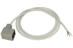 Socket; electrovalve; GDM3009 2+PE; 3 ways; A format; polyamide (PA); angled 90°; with 1,5m cable; screw; 5A; 250V; 0,5mm2; IP65; Hirschmann