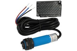 Sensor; photoelectric; G18-3B2PA; PNP; NO; mirror reflective type; 2m; 10÷30V; DC; 200mA; cylindrical plastic; fi 18mm; with 2m cable; YUMO; RoHS