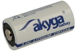 Battery; lithium; CR123A; 3V; 1500mAh; fi 16,5x34mm; AKYGA; CR123A