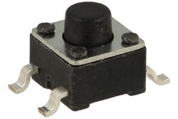 Tact switch; 4,5mm; 4,3mm; TSS04504,3; surface mount; 4 pins; 1,1mm; OFF-(ON); 50mA; 12V DC; 180gf; RoHS