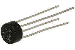 Mostek prostowniczy; RB152; 1,5A; 100V; okrągły; przewlekany (THT); typ RB15 fi9x4mm; RoHS