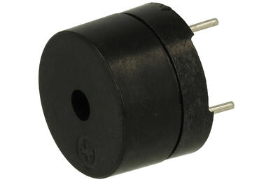 Electromagnetic buzzer; HC12-1; 12V; dia. 12mm; through hole (THT); 6,5; without generator; pins; 9mm