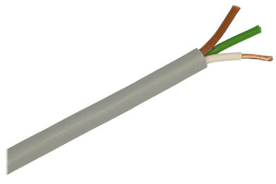 Przewód; do transmisji danych; TRONIC; LiYY (TRONIC); 3x1,50mm2; linka; Cu; szary; PVC; okrągły; 300V; zwój 100m; Helukabel; RoHS