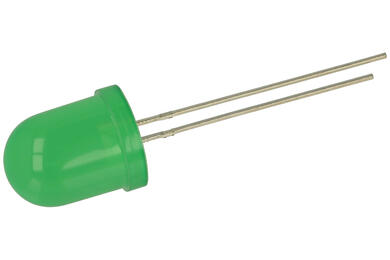 LED; L-813GD; 10mm; green; Light: 20÷60mcd; 60°; diffused; green; 2,5V; 25mA; 568nm; through hole; Kingbright