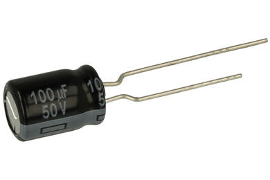 Kondensator; niskoimpedancyjny; elektrolityczny; EEUFR1H101B; 100uF; 50VDC; FR-A; fi 8x11,5mm; 5mm; przewlekany (THT); taśma; Panasonic; RoHS