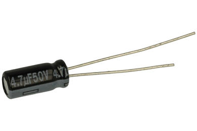 Capacitor; Low Impedance; electrolytic; EEUFR1H4R7; 4,7uF; 50VDC; FR-A; diam.5x11mm; 2mm; through-hole (THT); bulk; Panasonic; RoHS