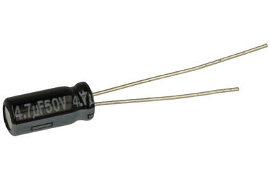 Kondensator; niskoimpedancyjny; elektrolityczny; EEUFR1H4R7; 4,7uF; 50VDC; FR-A; fi 5x11mm; 2mm; przewlekany (THT); luzem; Panasonic; RoHS