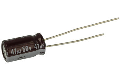 Capacitor; Low Impedance; electrolytic; UPW1H470MED; 47uF; 50V; UPW; diam.6,3x11mm; 2,5mm; through-hole (THT); bulk; Nichicon; RoHS