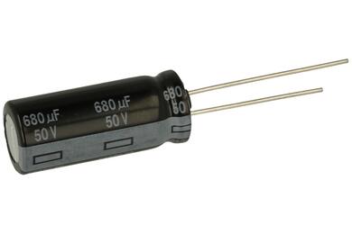 Kondensator; niskoimpedancyjny; elektrolityczny; EEUFR1H681LX; 680uF; 50V; FR-A; fi 12,5x35mm; 5mm; przewlekany (THT); luzem; Panasonic; RoHS