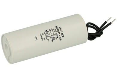 Capacitor; motor; I150V570K-G1; MKSP; 7uF; 450V AC; fi 35x65mm; with cables; Miflex; RoHS