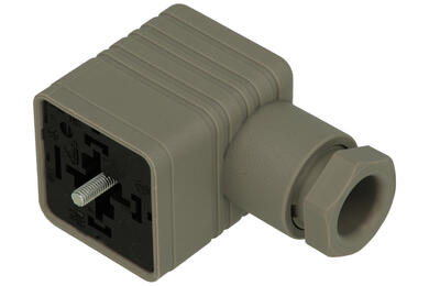 Socket; electrovalve; GDM3009 3+PE 931969100; 4 ways; A format; polyamide (PA); angled 90°; for cable; screw; with PG09 cable gland; 16A; 250V; 1,5mm2; IP65; Hirschmann