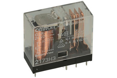 Przekaźnik; elektromagnetyczny miniaturowy; G2R-1-E-24DC; 24V; DC; 1 styk przełączny; 16A; 250V AC; 16A; 30V DC; do druku (PCB); Omron; RoHS