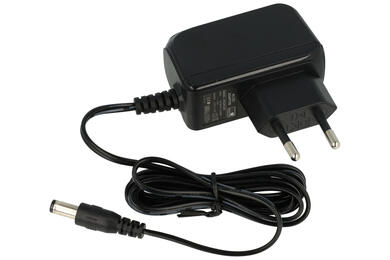 Power Supply; plug; ER12W12V; 12V DC; 1A; 12W; straight 2,1/5,5mm; black; 90÷264V AC; MW Power