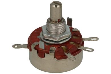 Potentiometer; shaft; single turn; mono; WTH118-1A 2W B2,2K; 2,2kohm; linear; 20%; 2W; axis diam.6,00mm; 20mm; metal; smooth; 270°; carbon film; solder