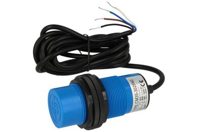 Sensor; capacitive; CM35-3025NC; NPN; NO/NC; 25mm; 6÷36V; DC; 200mA; cylindrical plastic; fi 35mm; 80,7mm; not flush type; with 1,5m cable; IP67; YUMO; RoHS