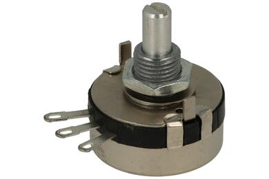 Potentiometer; shaft; single turn; mono; WTH118-1A 2W B100K; 100kohm; linear; 20%; 2W; axis diam.6,00mm; 20mm; metal; smooth; 270°; carbon film; solder