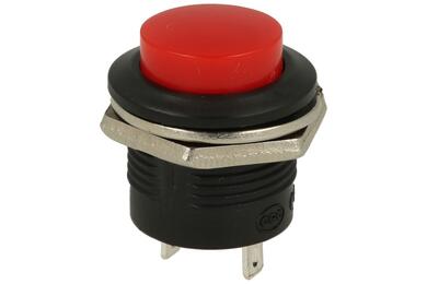 Switch; push button; PS507A-BR-1; OFF-(ON); red; no backlight; solder; 2 positions; 3A; 250V AC; 16mm; 19mm