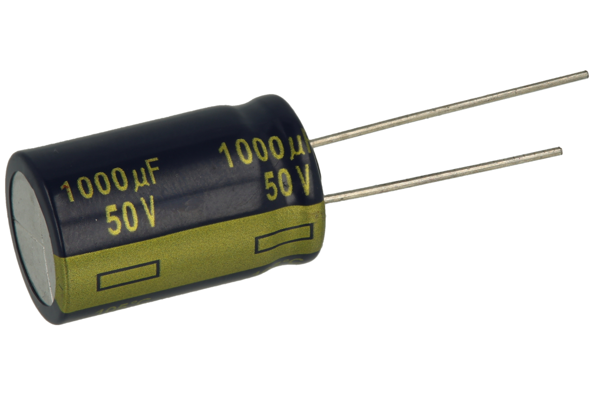 6x Panasonic FC Audio Capacitors – 50V 1000uF Black Gold, Original Imported