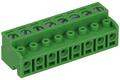 Terminal block; DG322W-5; 8 ways; R=5,00mm; 7mm; 10A; 300V; angled 90°; closed; slot screw; screw; vertical; green; Degson; RoHS