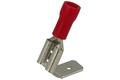 Connector; 6,3x0,8mm; flat male/female; insulated; 01110-FBFD1-250; red; straight; for cable; 0,5÷1,5mm2; tinned; crimped; 1 way; KLS