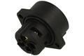 Gniazdo; WA22K4Z2; 4 tory; proste; śrubowy; 2,5mm2; WA22; na panel; 22mm; nylon66; czarny; IP67; 16A; 400V; Weipu; RoHS