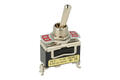 Switch; toggle; T-12BS; 2*1; ON-ON; 1 way; 2 positions; bistable; panel mounting; screw; 15A; 250V AC; black; 27mm; Highly; RoHS