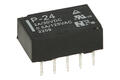 Relay; electromagnetic miniature; P-24; 24V; DC; DPDT; 0,5A; 125V AC; 1A; 30V DC; PCB trough hole; Forward Relays; RoHS