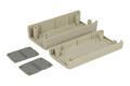 Enclosure; for instruments; G438; ABS; 120mm; 60mm; 40mm; IP54; light gray; dark gray ABS ends; Gainta; RoHS