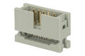 Plug; IDC; BH10; 10 ways; 2x5; straight; 2,54mm; gold plated; for flat cable; crimped; RoHS