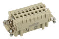 Socket; Han E; 09330162702; 16 ways; 16B; polycarbonate; straight; screwless; 16A; 500V; grey; silver plated; 0,75÷2,5mm2; Harting; RoHS