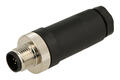 Wtyk; KLS15_M12A-P108PG9; M12-8p; 8 torów; proste; śrubowy; 0,25mm2; 4-8mm; na przewód; czarny; IP67; 2A; 30V; KLS; RoHS