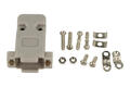Connector housing; D-Sub; Canon 9p HQ; 9 ways; straight; grey; plastic; screwed; Oupin; RoHS