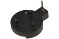 Battery holder; BH5000; 1xCR1216; 1xCR1220; 1xCR1225; for PCB horizontal; container; black; 1216