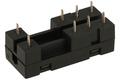 Relay socket; EW50; PCB trough hole; black; without clamp; Relpol; RoHS; Compatible with relays: RM84; RM85; RM94