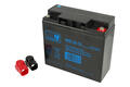 Akumulator; kwasowy bezobsługowy AGM; MW 18-12; 12V; 18Ah; 181x77x167mm; śruba M5; MW POWER; 5,5kg; 6÷9 lat