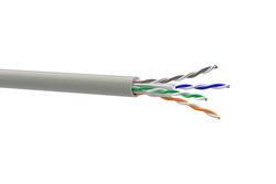 Wire; data transmission; U/UTP; 8x0,54mm2; solid; Cu; gray; PVC; round; twisted pair category 6; 150V; 305m spool; Dailan
