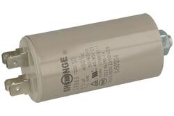 Capacitor; motor; CBB60 36*68M8 250# 12uF/450; MKSP; 12uF; 450V AC; fi 35x71mm; 6,3mm connectors; screw with a nut; Shenge; RoHS