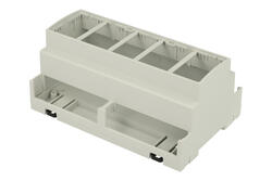 Enclosure; DIN rail mounting; ZD1008J ABS V0; ABS; 142,8mm; 89,8mm; 65,2mm; light gray; Kradex; RoHS